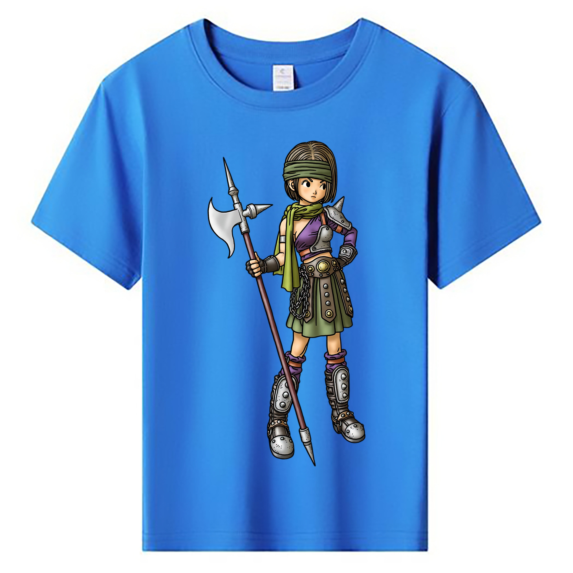 （画像用） ドラゴンクエスト Doragon Kuesuto Dragon Quest 綿100％キッズTシャツ（フロントプリント）
